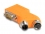 Delock D-Sub 9 male and female to M12 male and female 5 pin A-coded CAN bus splitter 35° orange