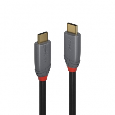 LINDY USB 3.2 Kabel Typ C/C 5A PD Anthra Line M/M 2m