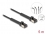 Delock RJ45 Slim Network Cable Cat.6A U/FTP angled black 5 m