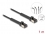 Delock RJ45 Slim Network Cable Cat.6A U/FTP angled black 1 m