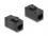 Delock Keystone Module RJ45 jack to RJ45 jack Cat.6A UTP black