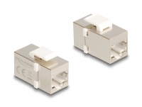 Delock Keystone Module RJ45 jack to RJ45 jack Cat.6 FTP