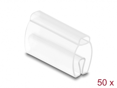 Delock Cable Marker for cable diameter 6 - 10 mm 50 pieces transparent