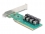 Delock PCI Express x16 Card to 4 x internal SFF-8643 NVMe - Bifurcation - Low Profile Form Factor