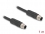 Delock M12 Cable L-coded 4 pin male to male PUR suitable for drag chains 1 m black