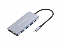 CONCEPTRONIC Dock USB-C->HDMI,USB3.0,100WPD 10-in-1 0.2m sw