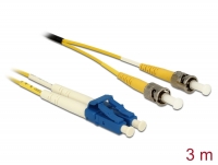 Delock Cable Optical Fibre LC Duplex to ST Duplex Singlemode OS2 3 m