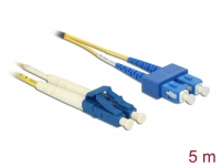 Delock Cable Optical Fibre LC Duplex to SC Duplex Singlemode OS2 5 m