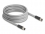 Delock M12 Cable L-coded 5 pin male to female PUR suitable for drag chains 5 m grey