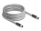 Delock M12 Cable L-coded 5 pin male to male PUR suitable for drag chains 5 m grey