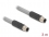 Delock M12 Cable L-coded 5 pin male to male PUR suitable for drag chains 3 m grey