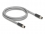 Delock M12 Cable L-coded 5 pin male to male PUR suitable for drag chains 1 m grey