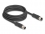 Delock M12 Cable L-coded 4 pin male to female PUR suitable for drag chains 3 m black