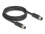 Delock M12 Cable L-coded 4 pin male to female PUR suitable for drag chains 2 m black