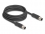 Delock M12 Cable L-coded 4 pin male to male PUR suitable for drag chains 3 m black