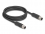 Delock M12 Cable L-coded 4 pin male to male PUR suitable for drag chains 2 m black