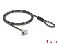 Navilock Laptop Security Cable with Key Lock for standard Kensington slot - short locking head