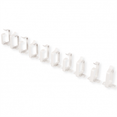 ROLINE Cable management bracket, 44x60mm grey 10 pieces