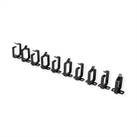 ROLINE Cable management bracket, 44x60mm black 10 pieces