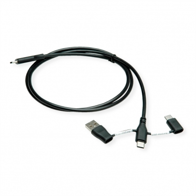 ROLINE USB 2.0 Cable, C-C, with A+C Data Lane Blockers