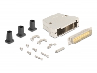 Delock Sub-D connector housing 50 pin metal including male connector and mounting material