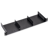 VALUE 19" Shelf, 1U, with 2 adjustable dividers, black