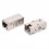 ROLINE RJ-45 Modular Coupler, Cat. 6A (Class EA), shielded, metal housing, silver