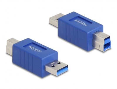 Delock USB 5 Gbps Adapter USB Type-A male to USB Type-B male (crossed)