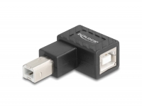 Delock USB 2.0 Adapter USB Type-B male to USB Type-B female 90° left angled