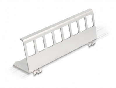 Delock Keystone Metal Mounting 8 Port for DIN rail