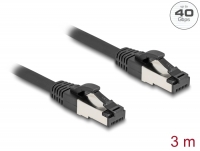 Delock RJ45 Network Cable Cat.8.1 S/FTP 3 m up to 40 Gbps black