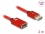 Delock DisplayPort extension cable 8K 60 Hz 2 m red metal without latch