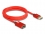 Delock DisplayPort extension cable 8K 60 Hz 2 m red metal without latch