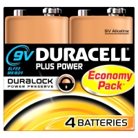 Duracell Batterie Plus NEW -9V (MN1604/6LR61) 4St.