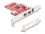 Delock PCI Express x1 Card to 2 x external FireWire B + 1 x external FireWire A - Low Profile Form Factor