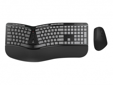 CONCEPTRONIC Wireless Keyboard+Mouse,ergo,Layout US sw