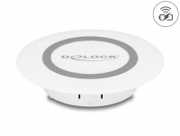 Delock Wireless Charger 15 W for table mounting white