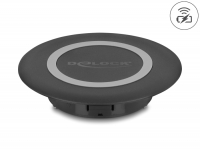 Delock Wireless Charger 15 W for table mounting black