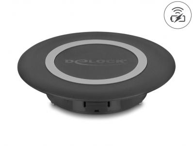 Delock Wireless Charger 15 W for table mounting black