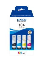 Tintenbehälter Epson 104 4er-Pack black + color T00P6