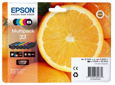 Patrone Epson 33 5er-Pack black + color T3337