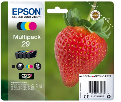 Patrone Epson 29 4er-Pack black + color T2986