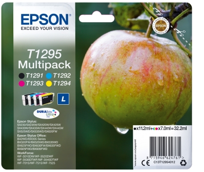 Patrone Epson T1295 4er-Pack black + color T1295