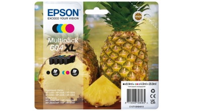 Patrone Epson 604 4er-Pack black + color XL T10H6