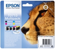 Patrone Epson T0715 4er-Pack black + color T0715