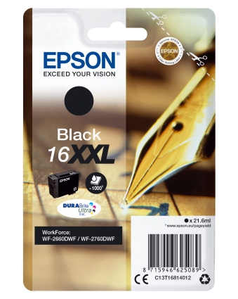 Patrone Epson 16 black XXL T1681