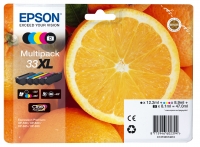 Patrone Epson 33 5er-Pack black + color XL T3357