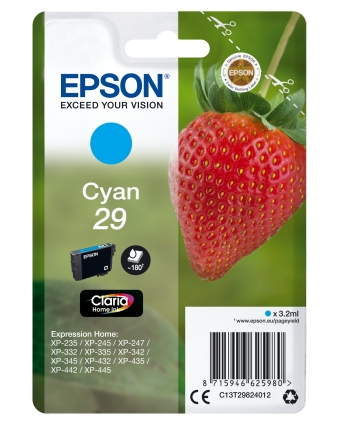 Patrone Epson 29 cyan T2982