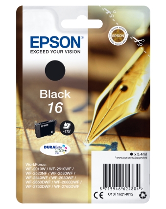 Patrone Epson 16 black T1621