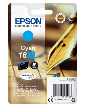 Patrone Epson 16 cyan XL T1632